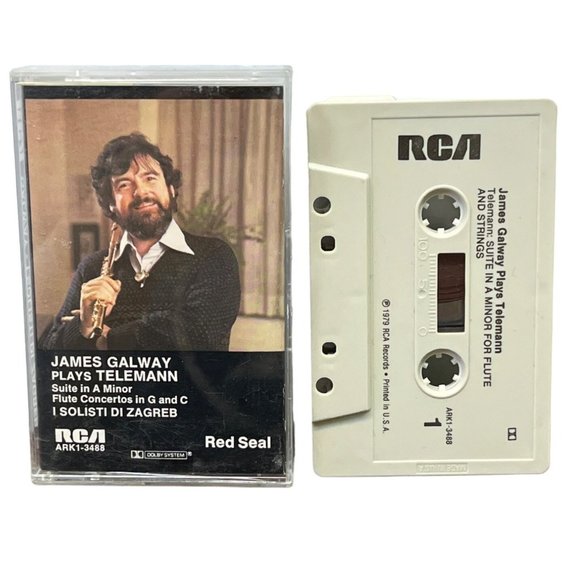 James Galway Plays Teleman Cassette Tape I Solisti Di Zagreb A Minor Flute 1979 - Picture 1 of 4